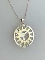 תליון זהב 18K זהב לבן וצהוב בהזמנה אישית לפי תמונה