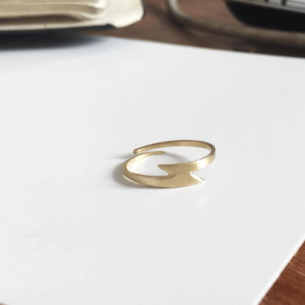 טבעת ברק זהב 14 קראט